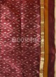 Beige And Maroon Festive Wear Pure Silk Patola Saree